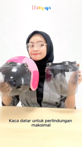 Helm Anak Pororo Kaca Datar Untuk Usia 1-7 Tahun Banyak Warna SNI