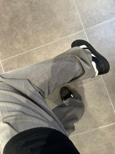 Gray Loose Drapey Casual Pants Womens Slimming plus Size Autumn Style Fat MM High Waist Loose Feel Lazy Wide Leg Pants