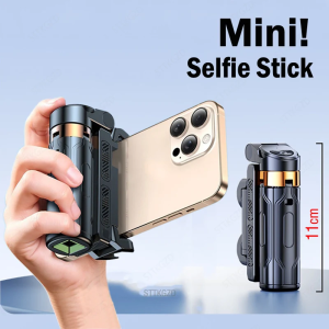 Super Mini Selfie Stick Portable Phone Holder Shooting Aid Versatile Integrated Design Bluetooth Remote For Live Broadcas