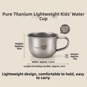 WODEBAIHUI | Titanium Anti-drop Baby Drinking Cup