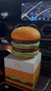 McDonalds Big Mac Burger LED Light Lamp Collectible Fries Lamp Novelty Home Desk Decoration