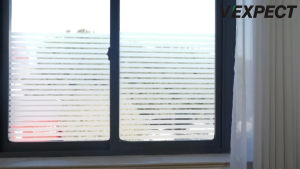 【1M】 Stripe Frosted Self-Adhesive Glass Film Office Bathroom Door Window Decoration Sticker