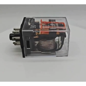 Rơ le trung gian MK3P-I relay 11 chân tròn kính trắng trong điện áp 220VAC 24VDC 12VDC tặng kèm chân đế PF113A