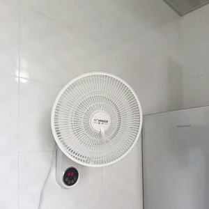 12 Inch Wall Fan Electric Fan Inverter With Remote Control Heavy Duty Air Circulation Fan Standard No Punch Wall Fan 3 Speeds Strong Wind Air Circulation Fan For Home BedRoom Livingroom Office