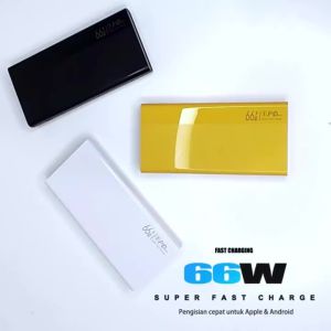 Mivok 66W Super Powerbank Fast Charging LED Display Powerbank 20000mAh  Dual Output Port USB & Type-C Garansi Original