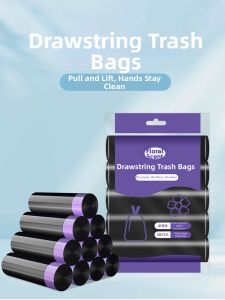 FURENJILI | Purple Thick Handheld Garbage Bags for Home Dormitory and Kitchen