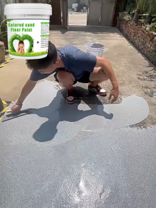 ✨Nano waterproofing✨Floor paint colorful epoxy colored sand paint heavy duty epoxy paint waterproof toilet floor coating paint cat lantai simen epoxy flooring coating epoxy colored sand ipoxy floor paint exposy paint cement地坪漆