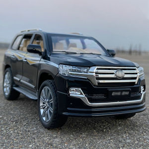 LEO 1:24 Scale Toyota Land Cruiser Alloy Car Model Light & Sound effect diecast car Toys for Boys birthday gift car toys kids toys car model car toys model collection