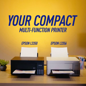 (New) Epson EcoTank L3356 All-in-One Printer | Print Scan Copy | WiFi & Mobile Printing | Low Cost Ink Tank | 5760 dpi | Online Exclusive | Replacement for L3256