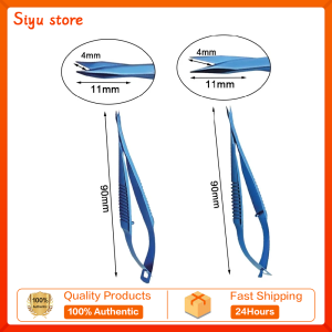 GREATLH Titanium Alloy Eyelid Scissors Iris Scissors Surgical Scissors Ophthalmic Surgery Instrument