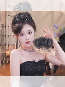 PINK EMPRESS | Kẹp Tóc Mới Thời Trang Mạng Sắt Đen