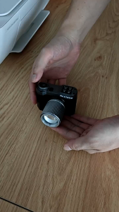 Acciaiie Senter Kepala Isi Ulang Tahan Air Jangkauan 1000M Zoom Headlamp 3 Mode Sensor