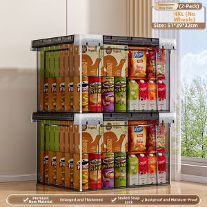 XINGYOU | Transparent Flip-top Large Capacity Storage Box
