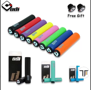 Tay nắm xe đạp ODI chất mút xốp thấm hút mồ hôi hộp có kèm nút chặn ghi đông dành cho xe đạp