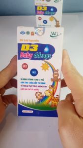 Vitamin D3 & K2 dạng nhỏ giọt giúp hấp thụ canxi tăng chiều cao giúp xương và răng chắc khỏeVitamin D3 Baby ddrops Lọ 10ml