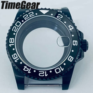 40mm PVD Black SUB GMT Case Ceramics Bezel Sapphire Crystal 120 Click Compatible VH31 NH34 NH35 NH36 ETA 2824 PT5000 Movements