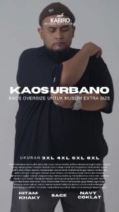 KAOS URBANO KABIRO Kaos Kurta Casual Big Size Maxi 4XL 5XL 6XL Jumbo Pria ROSAL Original