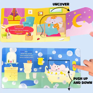 BEAR TALE Animal Behavior Habits Push And Pull Books For Kids Picture Books Early Childhood Teaching Books 12 Themes