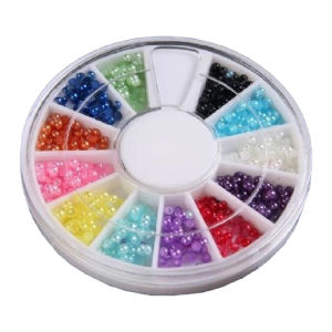 400PCs/Set 2mm Round Rhinestones Nail Art Disc For Acrylic UV Gel Nail Art Manicure Design Tools