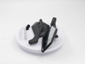 Motorcycle Side Mirror Anti-glare Rotatable High Definition Control Large Rearview Mirror Universal