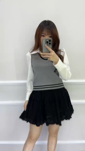 SV 6792 - Eliena Knit Top | Silvervogue | Atasan Rajut Stretch Poliester Pakaian Kasual Wanita