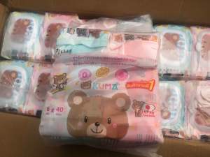 ทิชชู่เปียกคุมะ KUMA จำนวน 1แพ็ค 6ห่อ