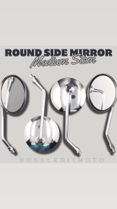 ALLOY ROUND SIDE MIRROR FOR HONDA ADV 150 |MEDIUM STEM high quality side mirror