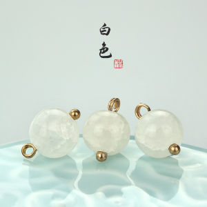 กระดุมเสื้อผ้าทรงกลมสีสันสดใสสำหรับเสื้อผ้าฮันฟู่ ชุดกี่เพ้า สไตล์ชาติ กระดุมดอกไม้ระเบิด เครื่องประดับตกแต่งบ้าน