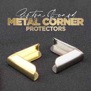 PrintYourStyle 100pcs Metal Sintra Board Corner Protection Gold/Silver