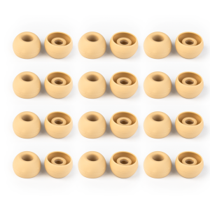Kbear | KBEAR Coffee EarTips 12 Pairs Wired Headphones Silicone Ear Tips Skin-Safe Ergonomic Design for TBPRO KB02 KZ EarTips