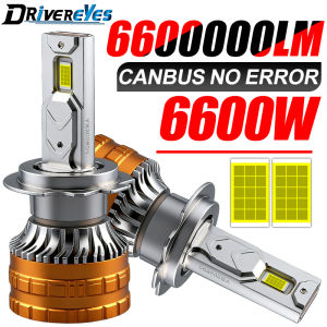 6600W H4 H7 H11 LED CANbus Error Free K5C K6C Plus H1 H8 9005 9006 HB3 HB4 Led Headlight Turbo Auto Fog Lamps 6000K Super Bright