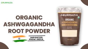 ผงโสมอินเดีย Gourmazia – 200g ออร์แกนิคจากอินเดีย เพื่อการลดความเครียด เพิ่มพลังงาน และสุขภาพสมอง | บรรจุถุงคราฟท์ซิปล็อค | Ashwagandha Root Powder 200g