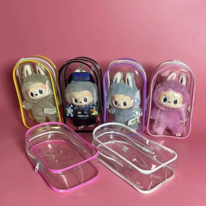 Labubu กระเป๋าเก็บตุ๊กตา LIILA ถุงพลาสติกใส กันฝุ่น กันฝน กันรอยขีดข่วน กระเป๋าห้อยจี้ กระเป๋าใส่กุญ