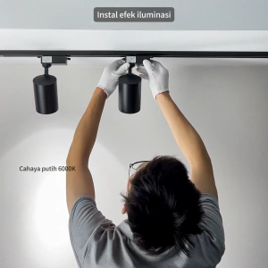 3 lampu reel track led  sorot jalur  spotlight Cocok untuk toko pakaian Toko kosmetik 10w20w30w4000K
