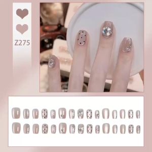 DD275 เล็บปลอม 3 มิติ ชุดเล็บปลอม อินเทรนด์ พร้อมของขวัญ  24 ชิ้น