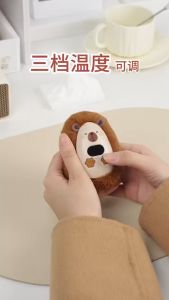 Mini Cartoon Hand Warmer Heater Portable Warm Hands Electric Heater Outdoor Rechargeable Pocket Hand Warmer Lovely Plush Palm Warmer