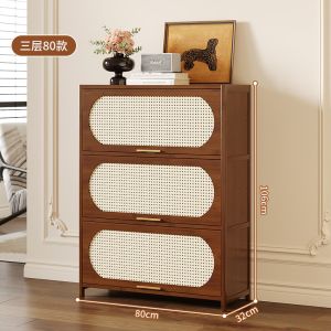 Multi-Layer Corner Bookshelf Free-Standing Living Room Display Storage Cabinet Living Room Furniture Bamboo Spray Painted Solid Wood Shelf