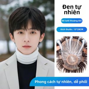 Is a wig | Miếng Che Tóc Thật Tự Nhiên Phía Trước Đầu Ngắn