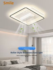 Smile | Voice Control Bladeless Ceiling Fan Light Silent Simple Modern Style