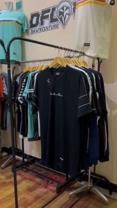 Kaos Dflow Hitam Polos Katun Santai Lembut