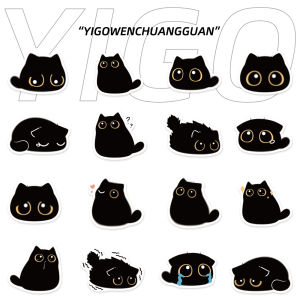 สติกเกอร์ลายหมีกันน้ำ 40 แผ่น ลายการ์ตูนวาดด้วยมือ ลายแมว ปกโทรศัพท์มือถือ อุปกรณ์ตกแต่งบันทึกโน้ต ดีไซน์ทันสมัย