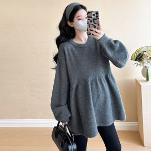 Loose and Tummy Covering Maternity Sweater