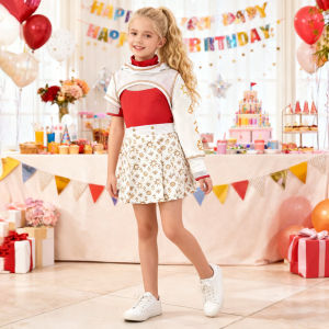 Summer Movie Zombies Cosplay Costumes for Girl 3pcs Coat School Suit Birthday Girls Dress Carnival Halloween Zombie Kids Clothes