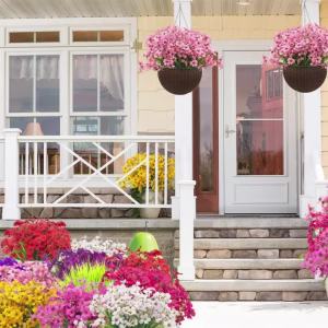 6pcs Simulated plant plum blossom wedding Mothers Day Thanksgiving indoor home outdoor garden holiday decoration