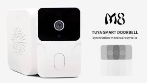 ANJIELO Wireless Smart WiFi Doorbell HD Camera Mini TUYA Edition -1080P Night Vision+Real-Time 2-Way Talk door viewer camera