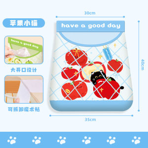 กระเป๋าใส่ถุงขยะขนาดเล็กในรูปแมว จัดระเบียบได้ดี จุได้เยอะ ใช้งานง่าย ทำจากพลาสติก ติดผนังในครัว กระเป๋าใส่ถุงขยะแบบแขวนได้ขนาดใหญ่