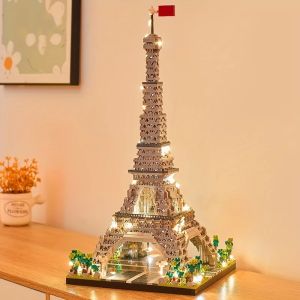 Leiao UT【🔥HOT✔️Ready】3D Mainan Balok Susun Blok 2660PCS TajMahal World/3000pcs EiffelParis DIY Puzzle Toy Bricks Blok Terkenal di Dunia Blok Set Mainan Bangunan Blok Batu Bata Mainan Untuk Hadiah Orang Dewasa