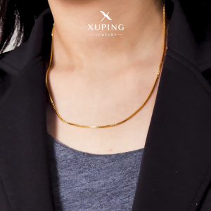 Xuping Kalung Lapis Emas 24k Rante Italy Kaca Kotak 0114411112