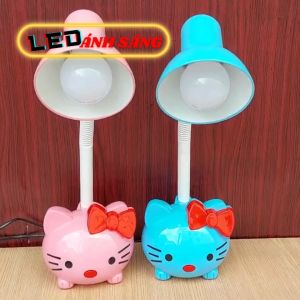 Đèn bàn học đèn đọc sách hình HELLO KITTY dành cho học sinh Kèm bóng LED 5W Trắng