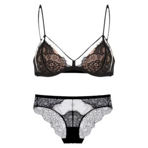 CHENGCHE | Push-up Bra Set Thin Lace No Underwire